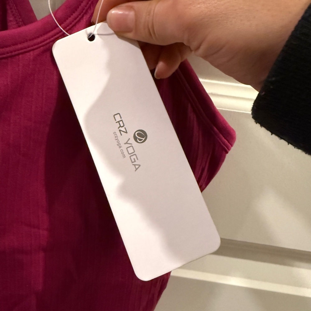 SALE PENDING - CRZYOGA tank top - built in bra - worn once - Picture 6 of 6